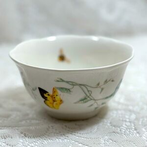 LENOX Butterfly Meadow Ceramic Porcelain Bowl 16 oz